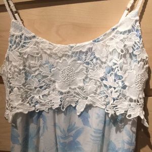 NWOT Hollister Lace Floral Dress